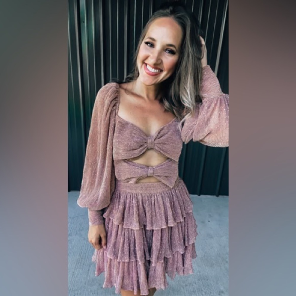 Sparkly bow dress
